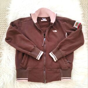 Women's North Face First Ascent California Brown Pink Zip Jacket M/L - Read